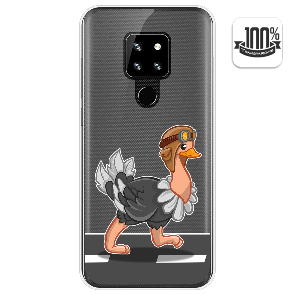 Funda Gel Transparente para Cubot P30 diseño Avestruz Dibujos