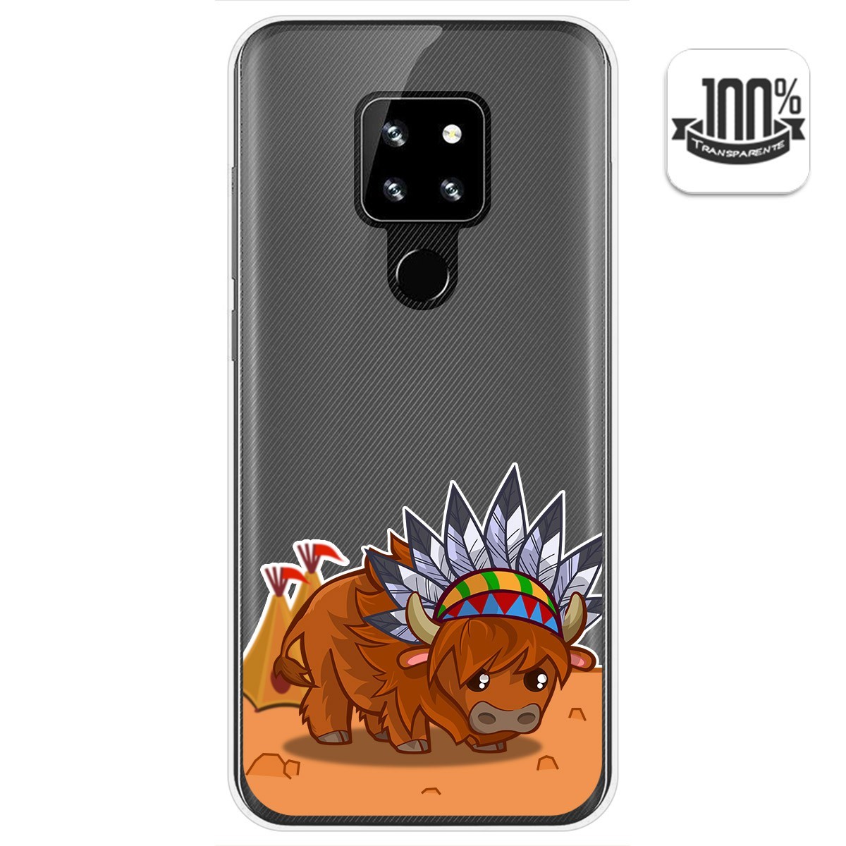 Funda Gel Transparente para Cubot P30 diseño Bufalo Dibujos
