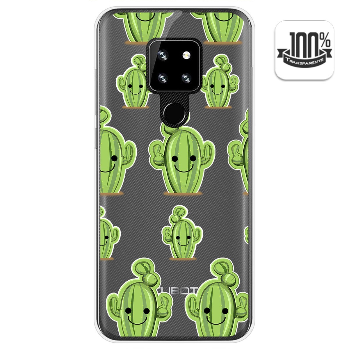 Funda Gel Transparente para Cubot P30 diseño Cactus Dibujos
