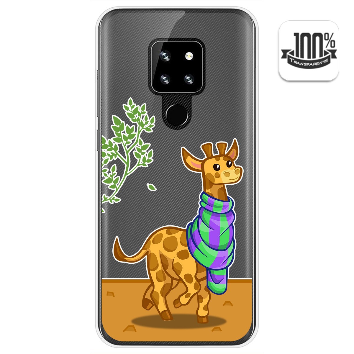 Funda Gel Transparente para Cubot P30 diseño Jirafa Dibujos