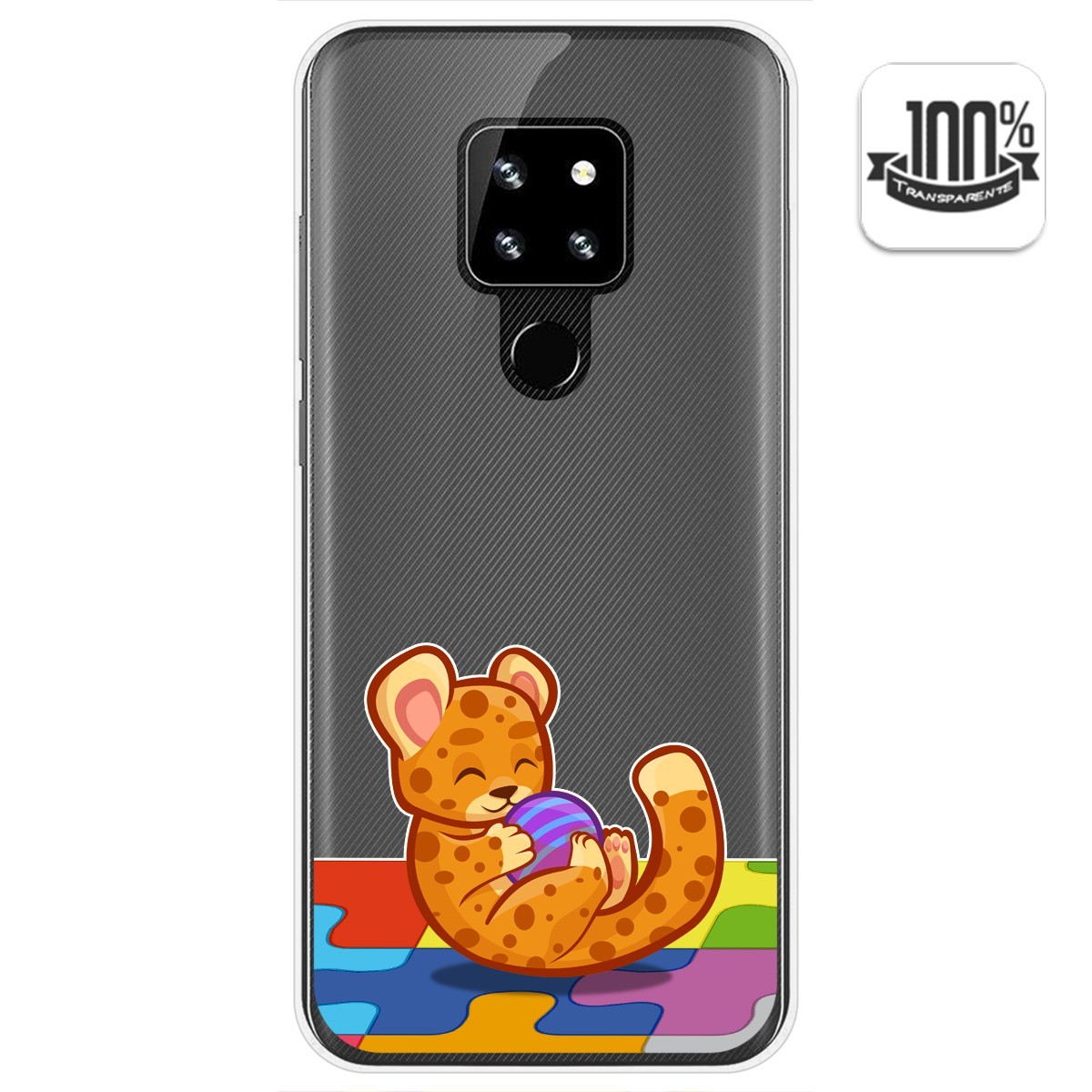 Funda Gel Transparente para Cubot P30 diseño Leopardo Dibujos