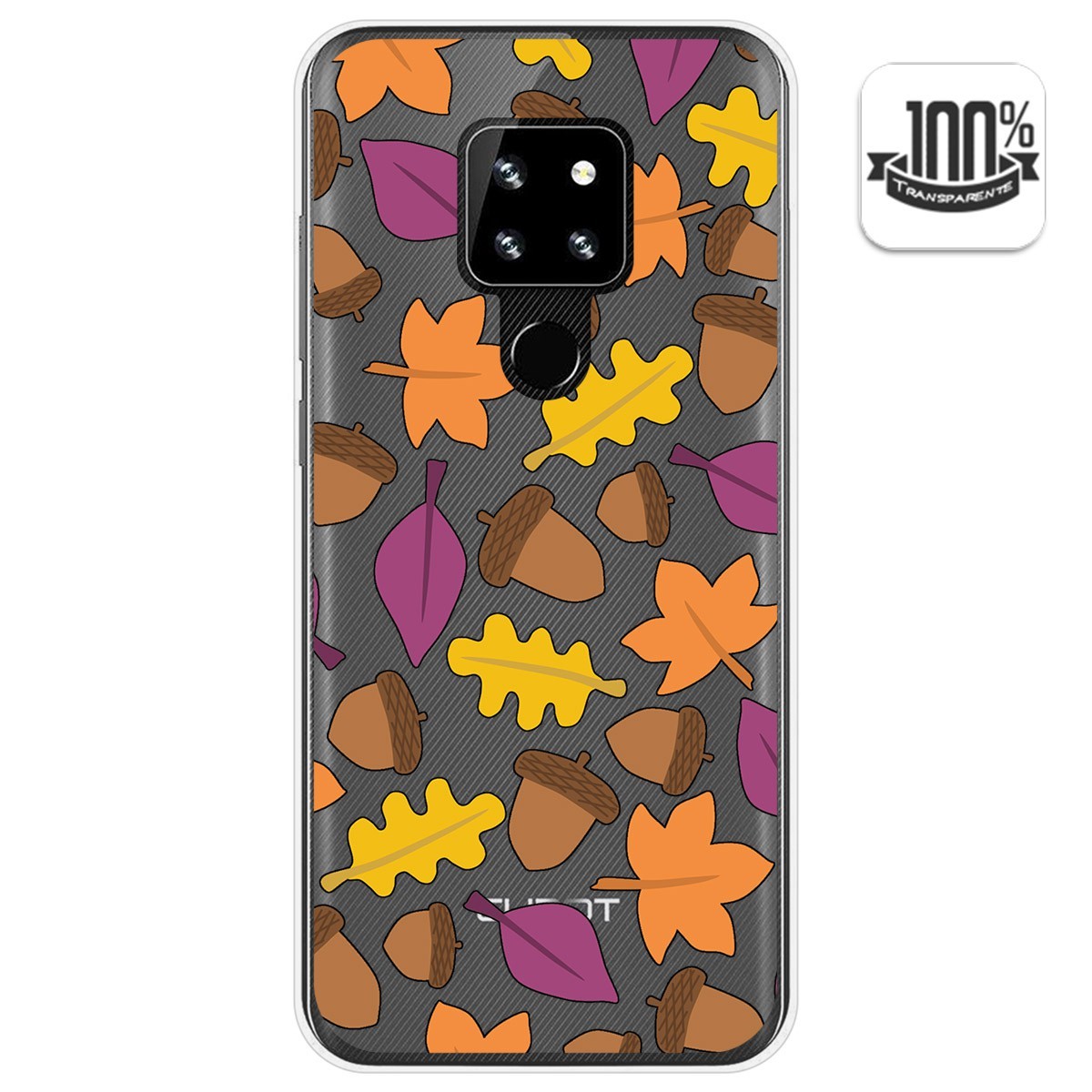 Funda Gel Transparente para Cubot P30 diseño Otoño Dibujos