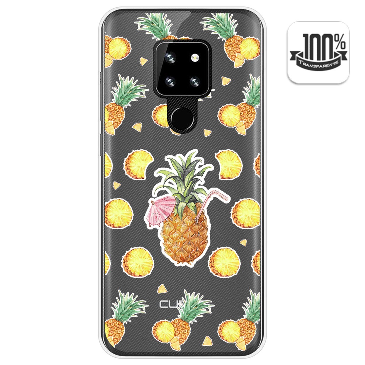 Funda Gel Transparente para Cubot P30 diseño Piña Dibujos