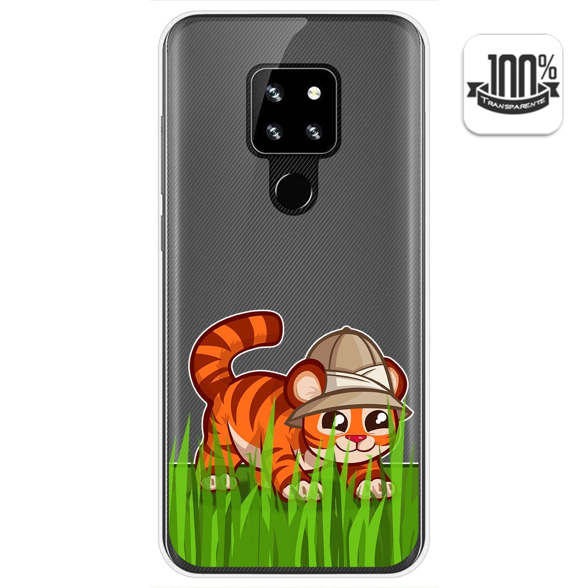 Funda Gel Transparente para Cubot P30 diseño Tigre Dibujos