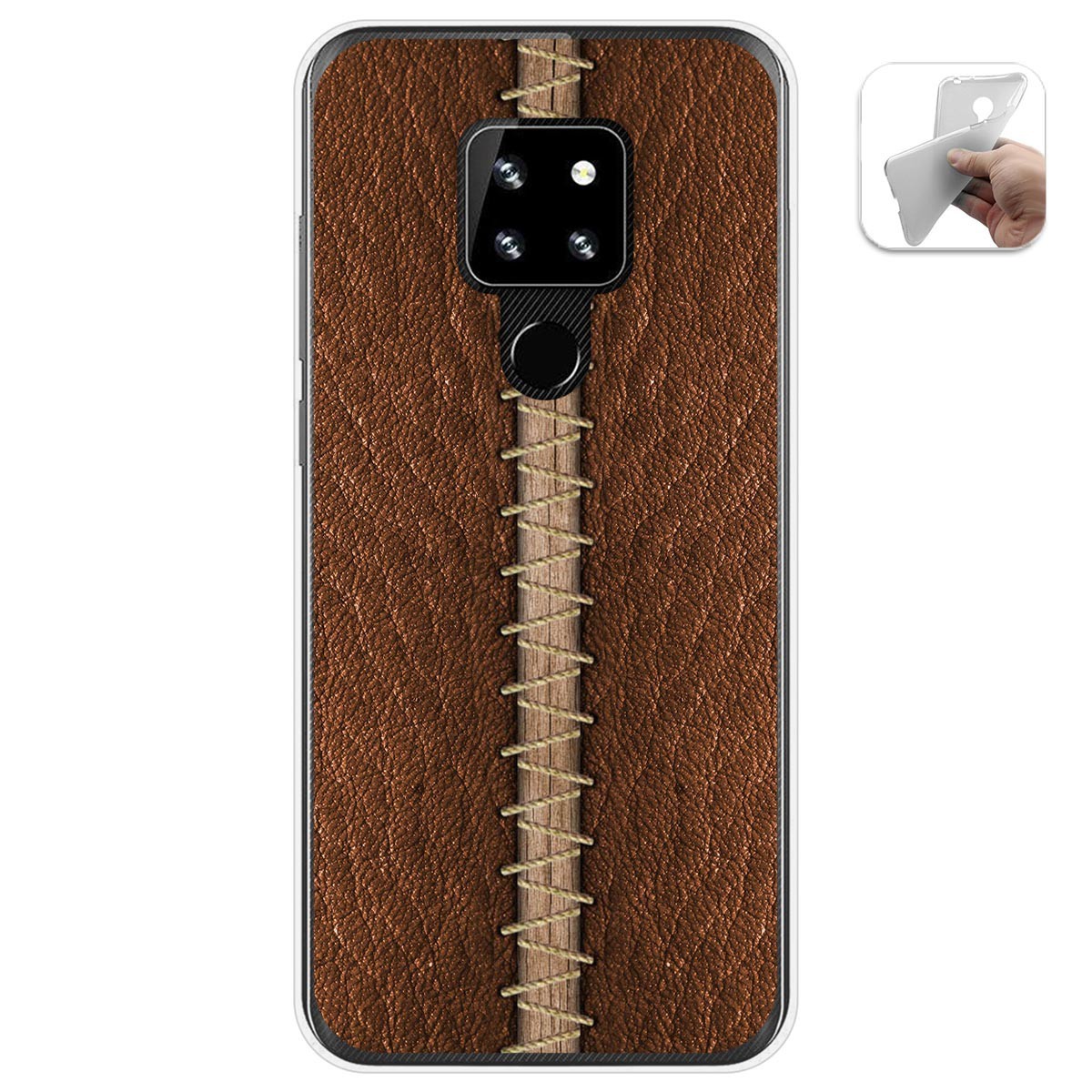 Funda Gel Tpu para Cubot P30 diseño Cuero 01 Dibujos