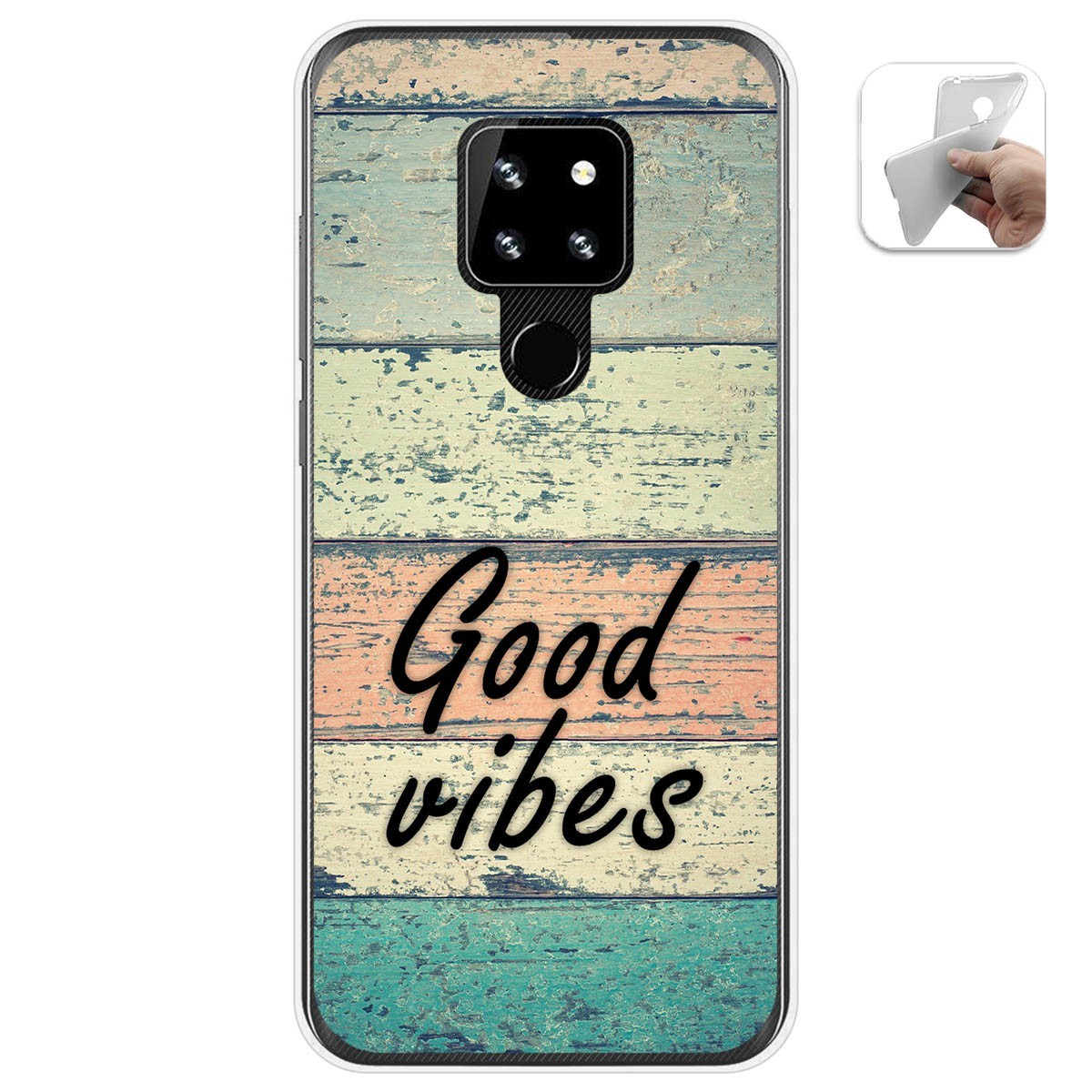 Funda Gel Tpu para Cubot P30 diseño Madera 01 Dibujos