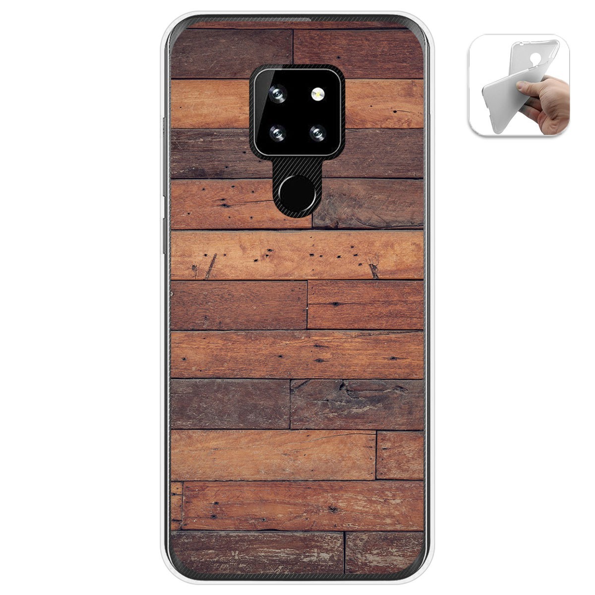 Funda Gel Tpu para Cubot P30 diseño Madera 03 Dibujos