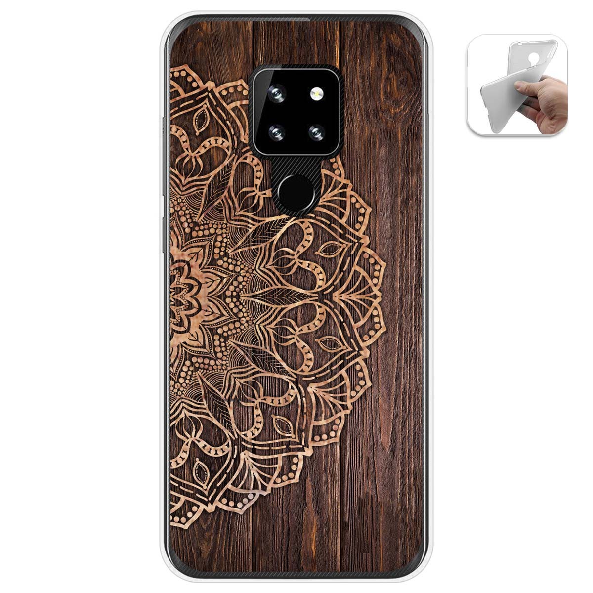 Funda Gel Tpu para Cubot P30 diseño Madera 06 Dibujos