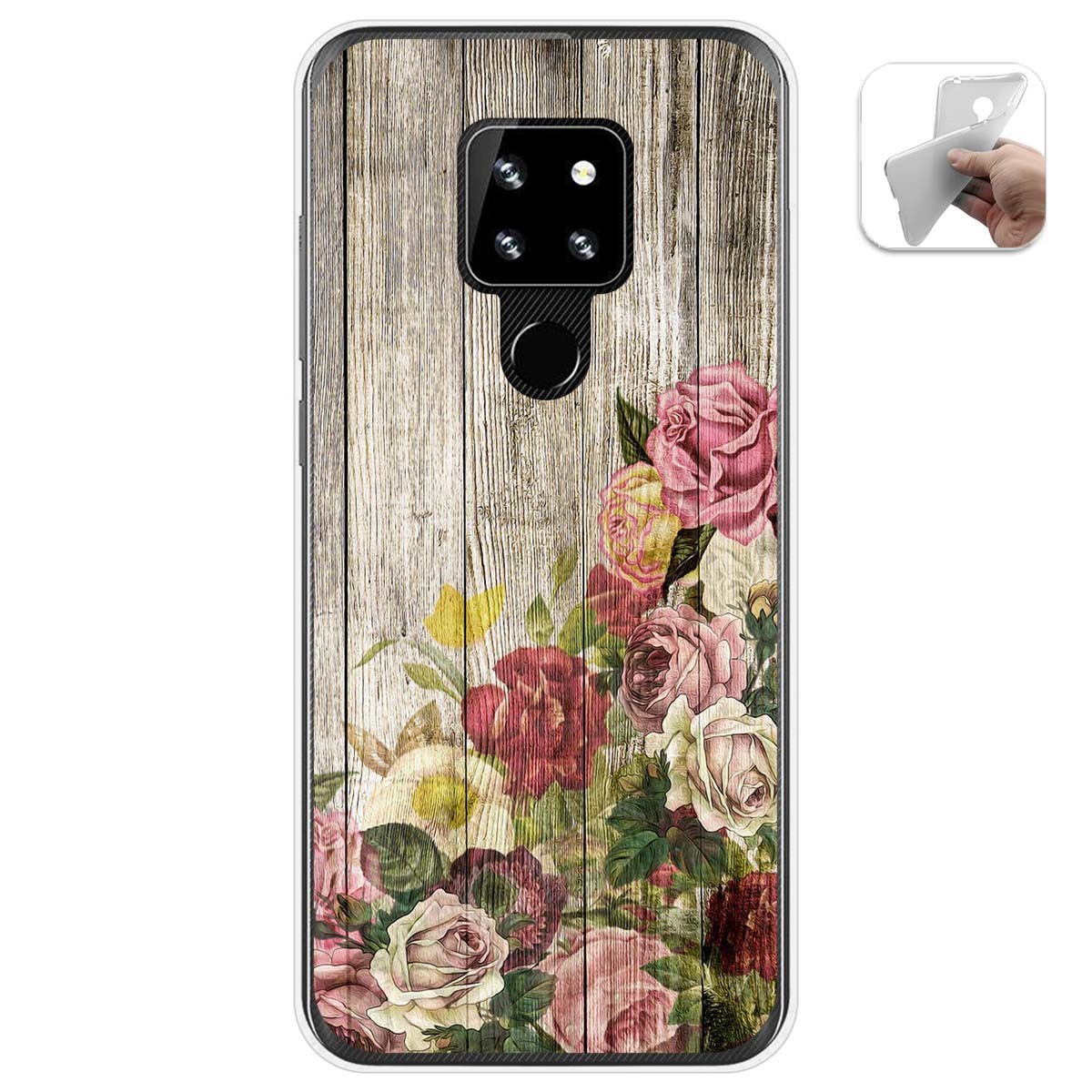 Funda Gel Tpu para Cubot P30 diseño Madera 08 Dibujos