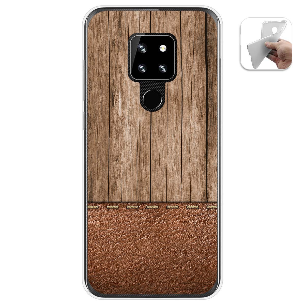 Funda Gel Tpu para Cubot P30 diseño Madera 09 Dibujos