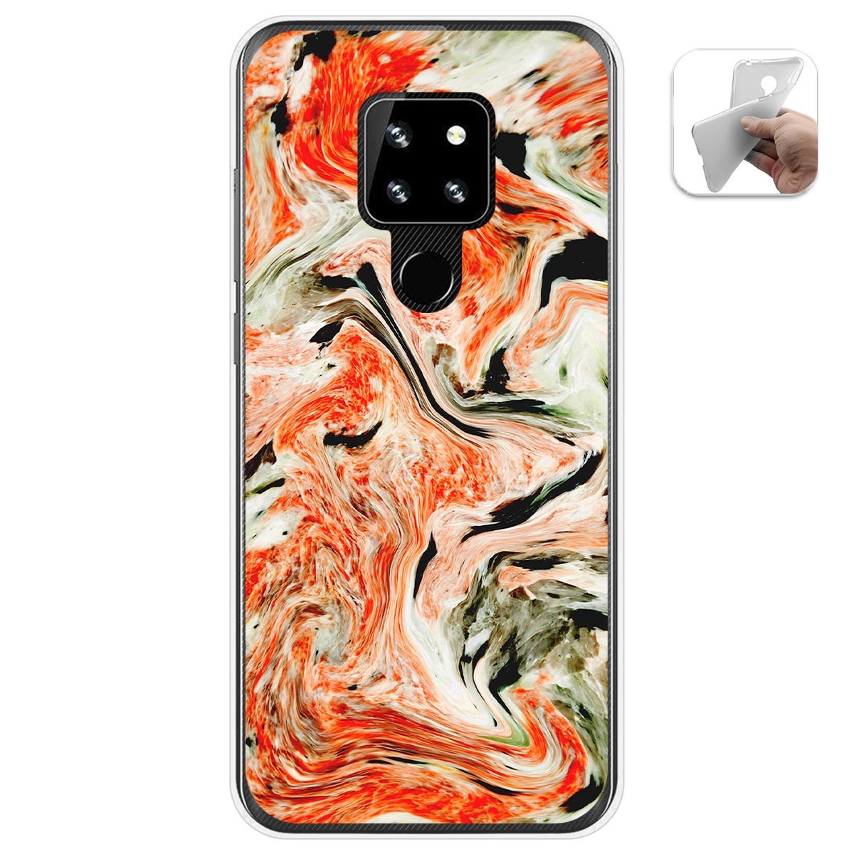 Funda Gel Tpu para Cubot P30 diseño Mármol 12 Dibujos