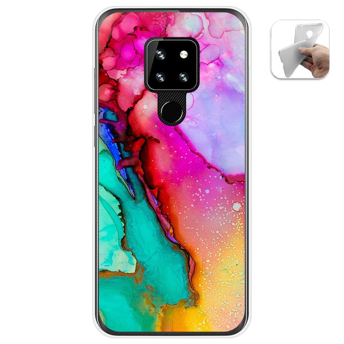 Funda Gel Tpu para Cubot P30 diseño Mármol 15 Dibujos