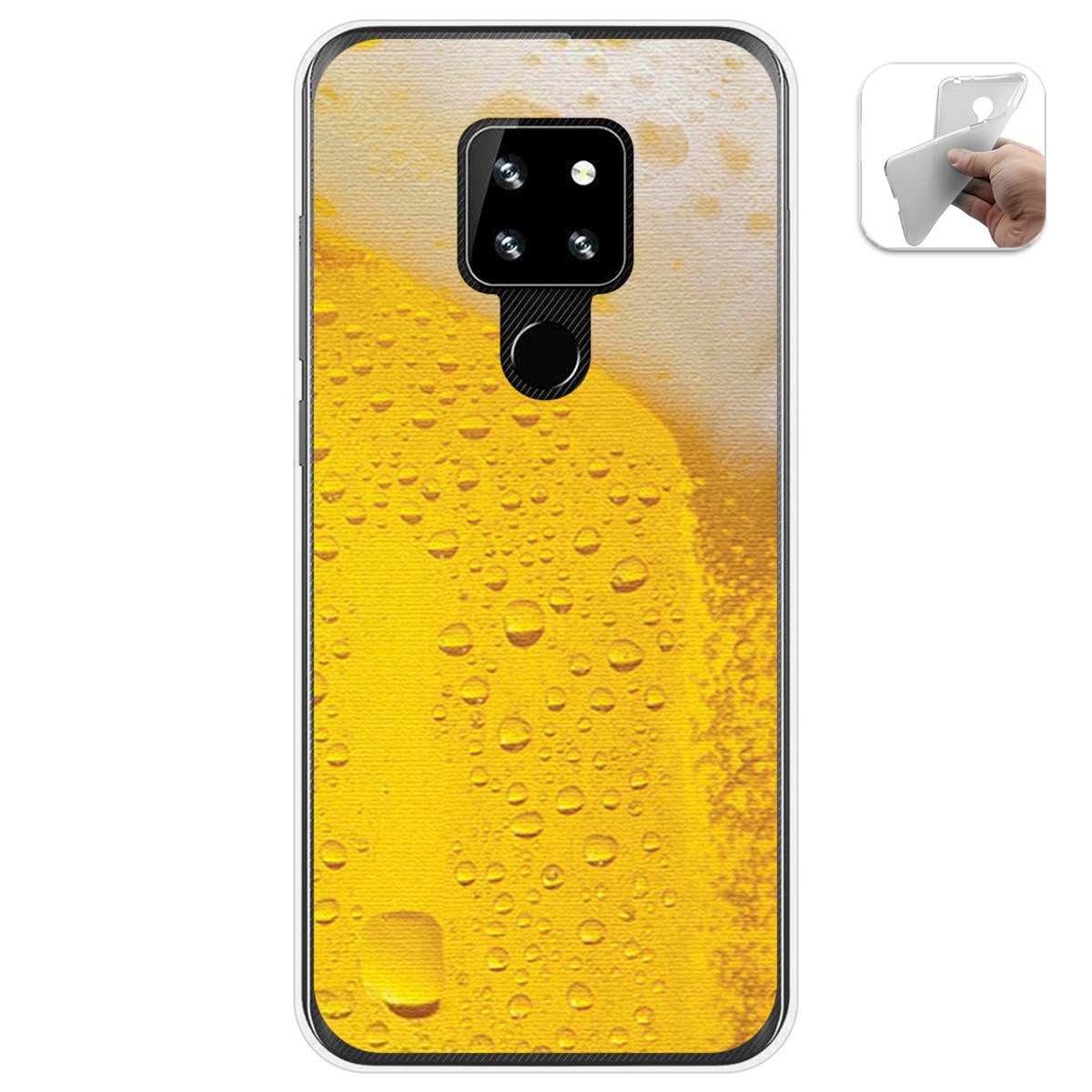 Funda Gel Tpu para Cubot P30 diseño Cerveza Dibujos
