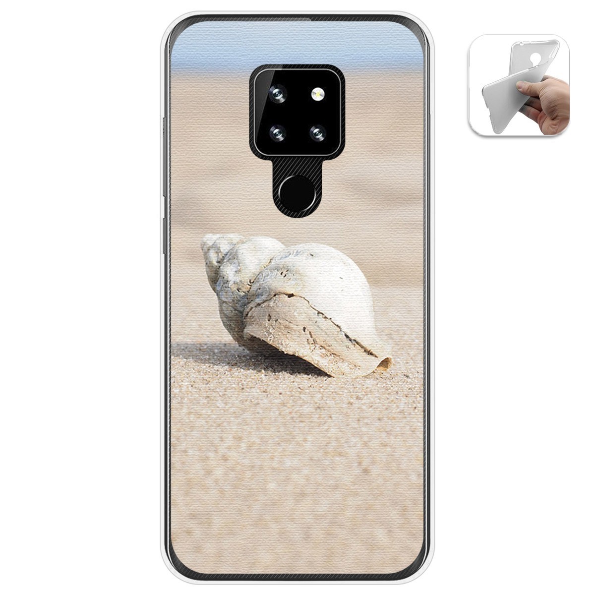 Funda Gel Tpu para Cubot P30 diseño Concha Dibujos