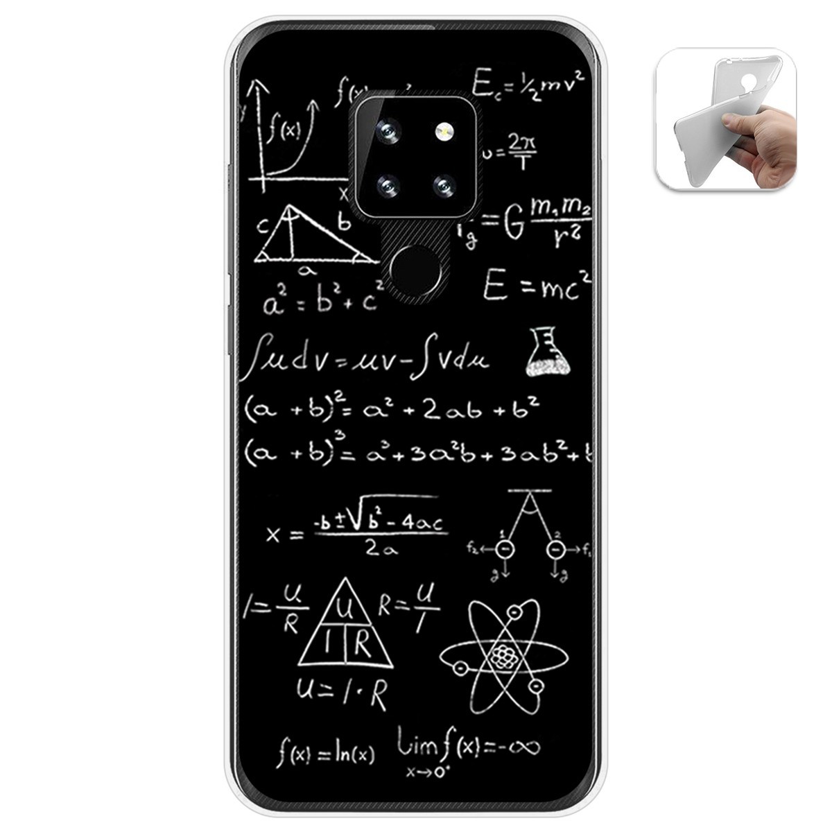 Funda Gel Tpu para Cubot P30 diseño Formulas Dibujos