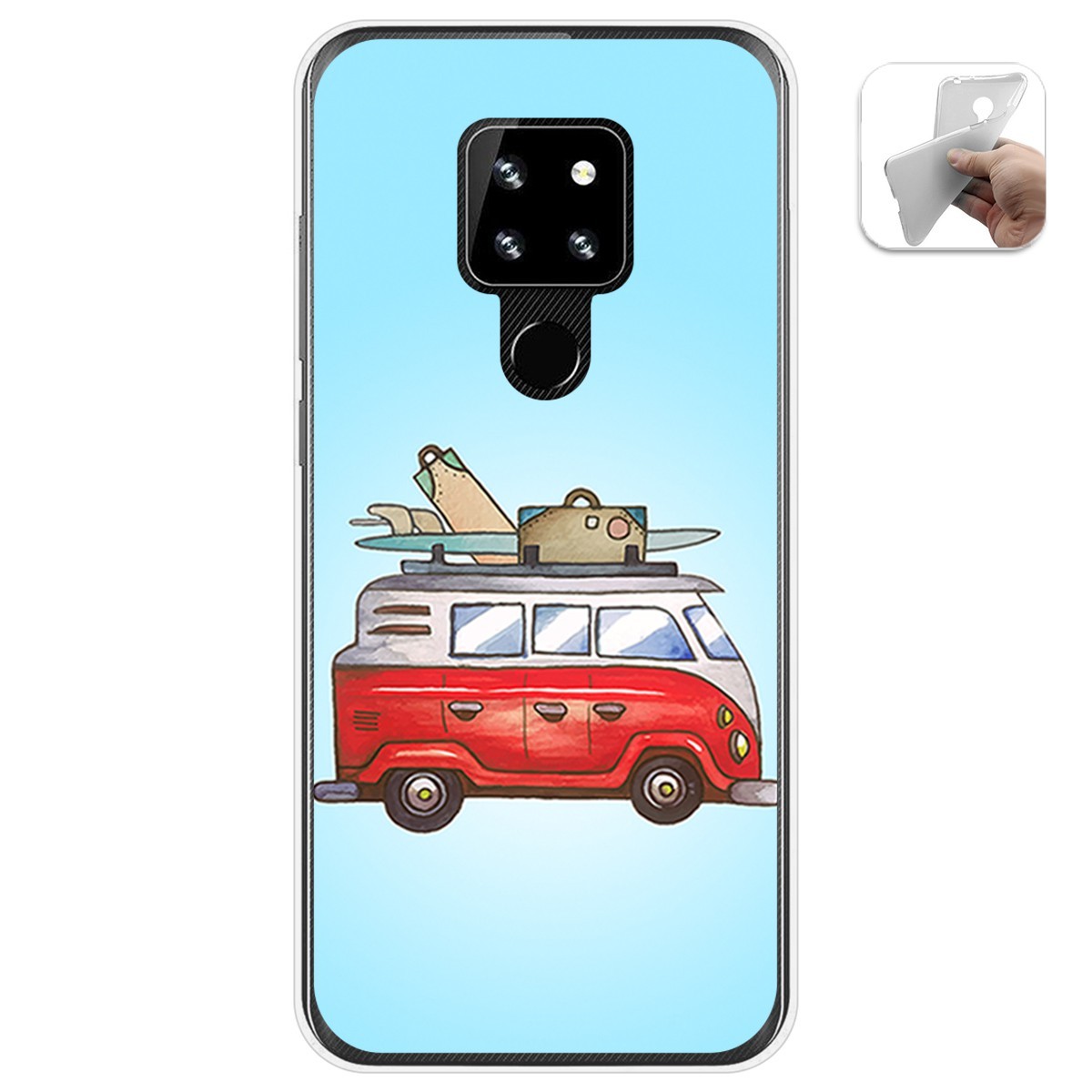 Funda Gel Tpu para Cubot P30 diseño Furgoneta Dibujos