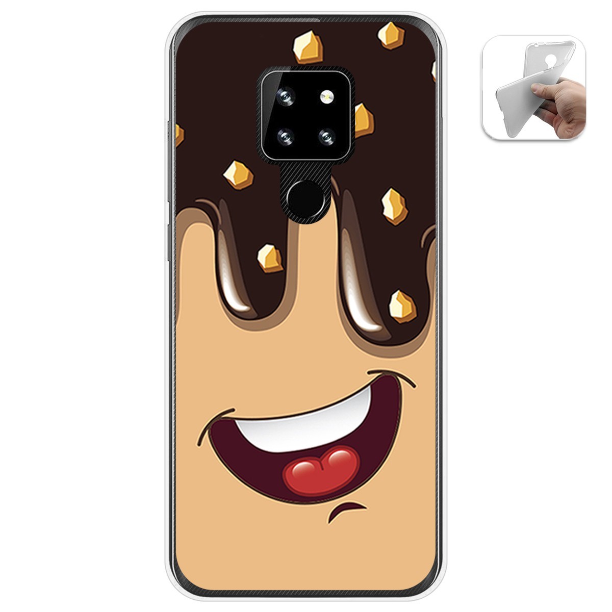 Funda Gel Tpu para Cubot P30 diseño Helado Chocolate Dibujos