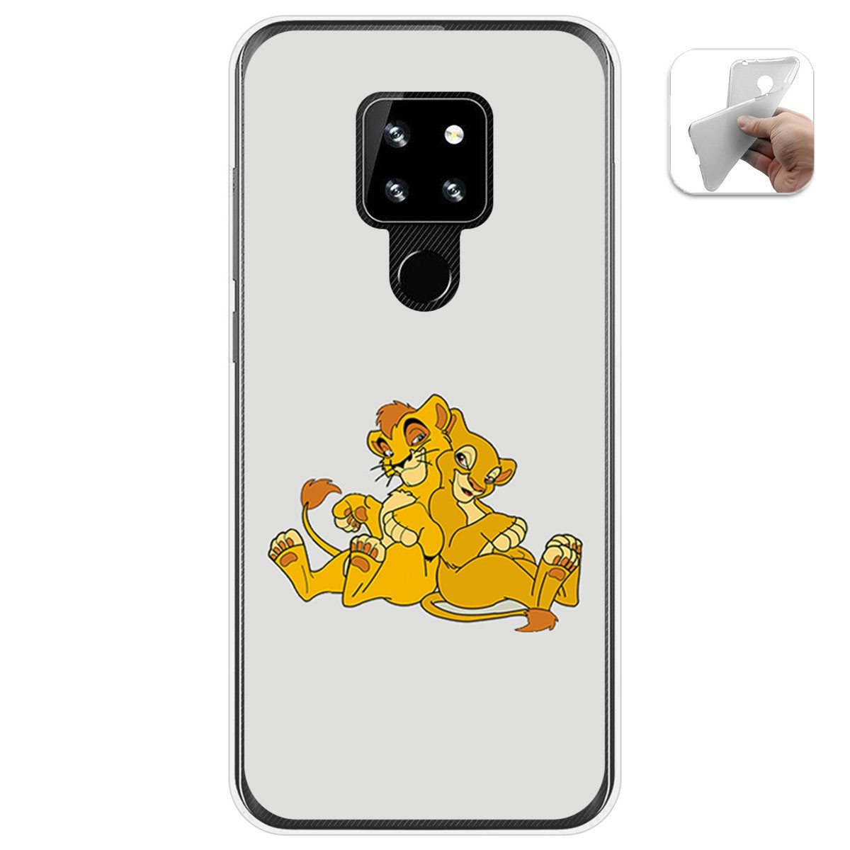 Funda Gel Tpu para Cubot P30 diseño Leones Dibujos