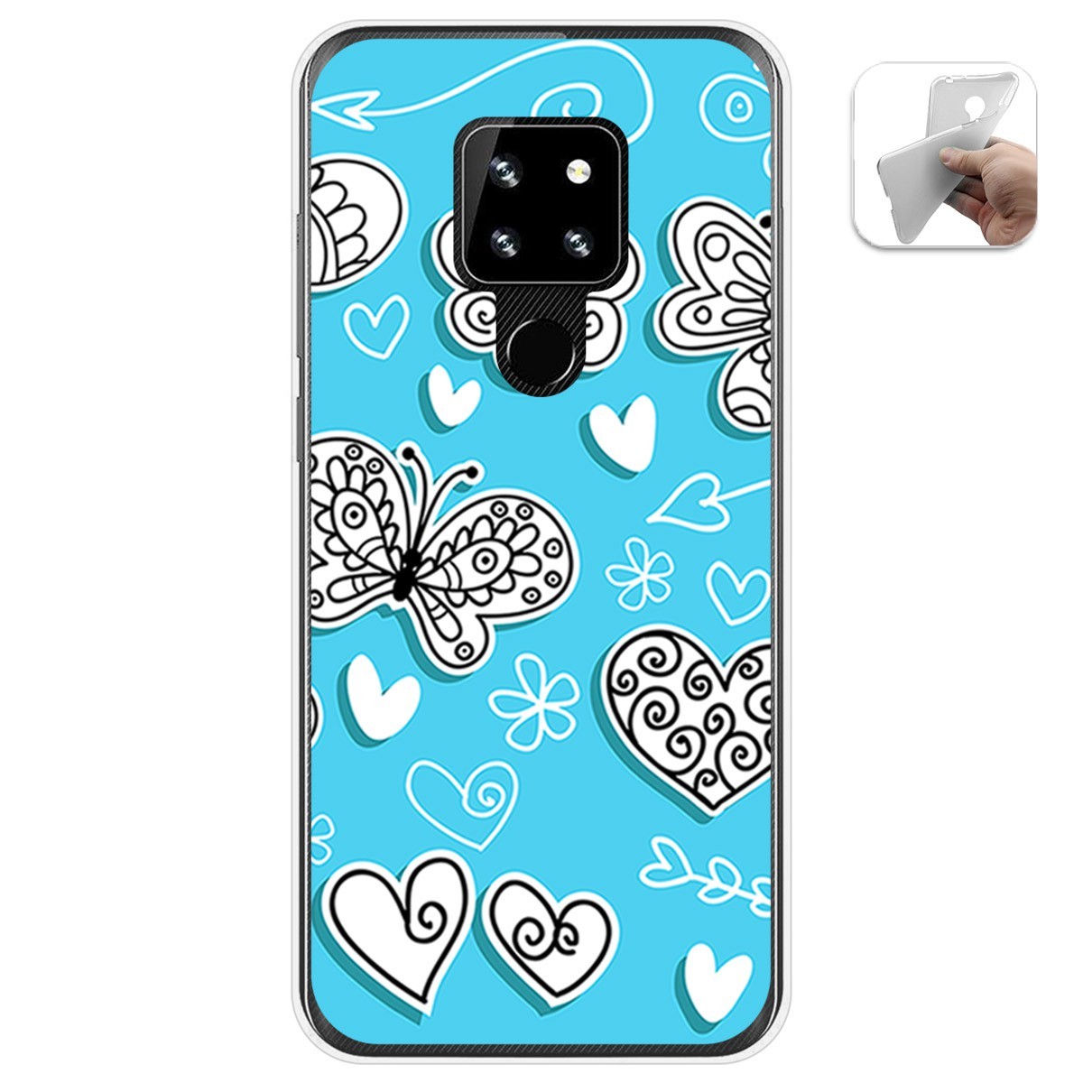 Funda Gel Tpu para Cubot P30 diseño Mariposas Dibujos