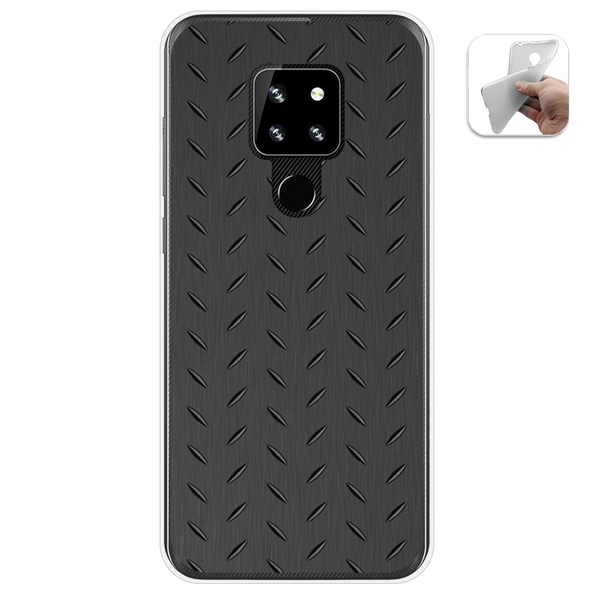 Funda Gel Tpu para Cubot P30 diseño Metal Dibujos