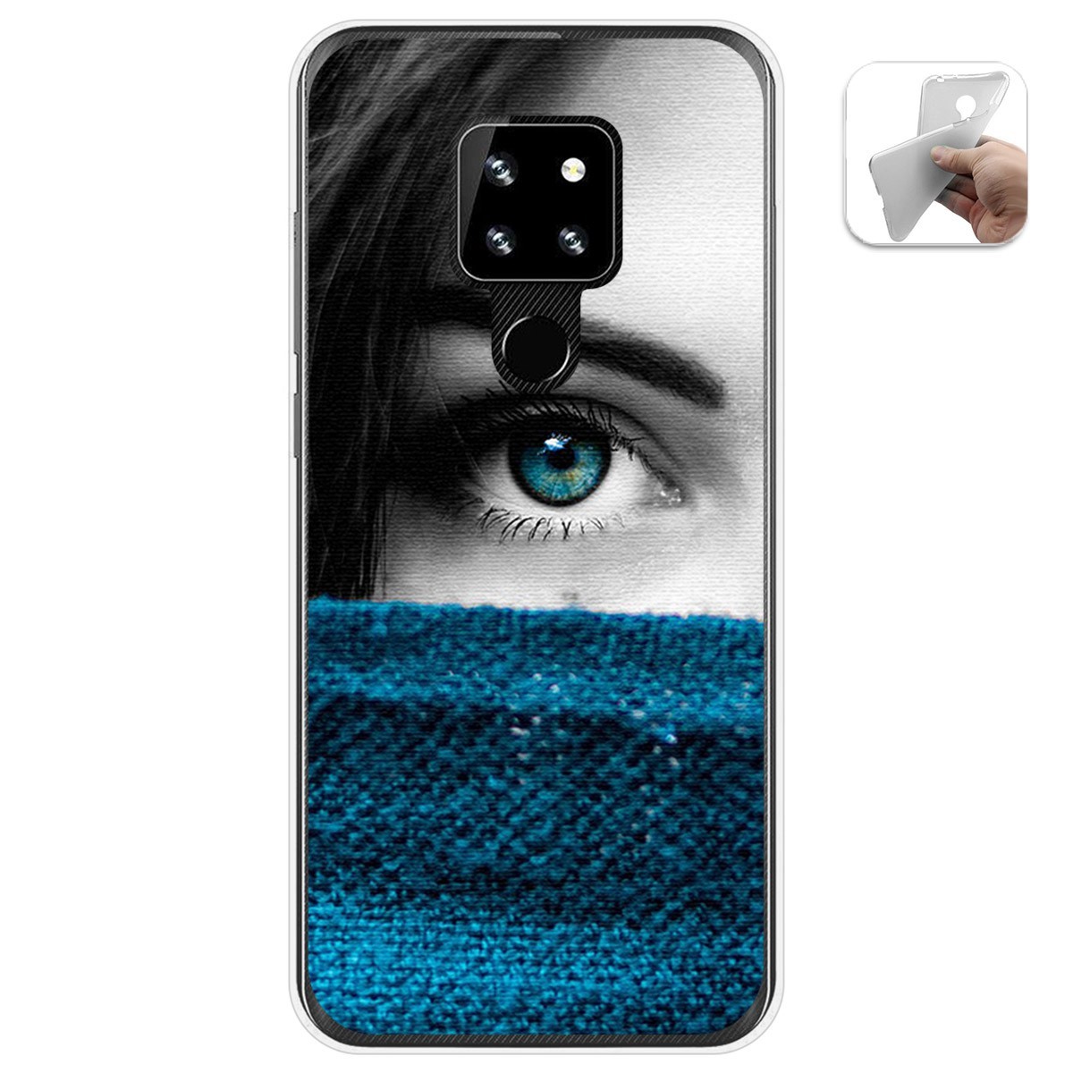 Funda Gel Tpu para Cubot P30 diseño Ojo Dibujos