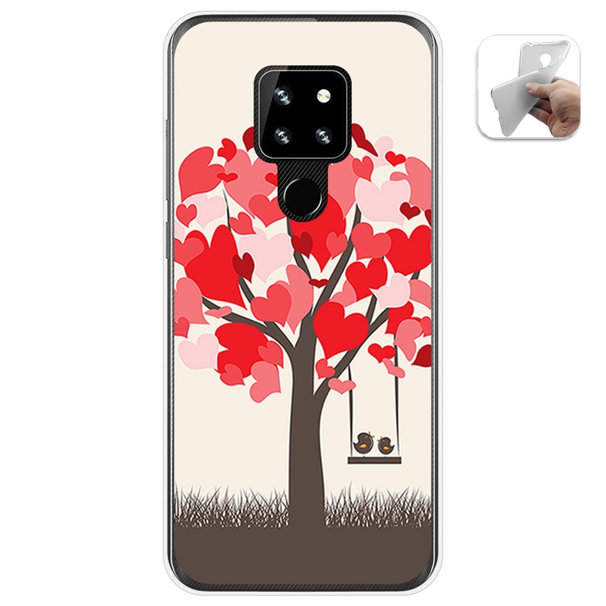 Funda Gel Tpu para Cubot P30 diseño Pajaritos Dibujos