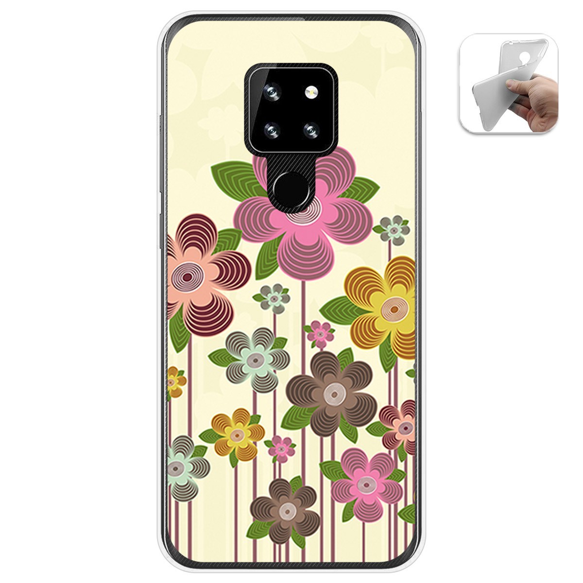 Funda Gel Tpu para Cubot P30 diseño Primavera En Flor Dibujos