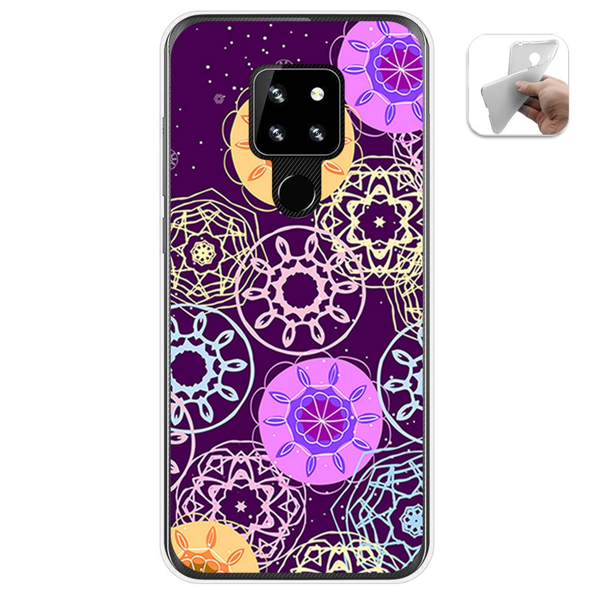 Funda Gel Tpu para Cubot P30 diseño Radial Dibujos