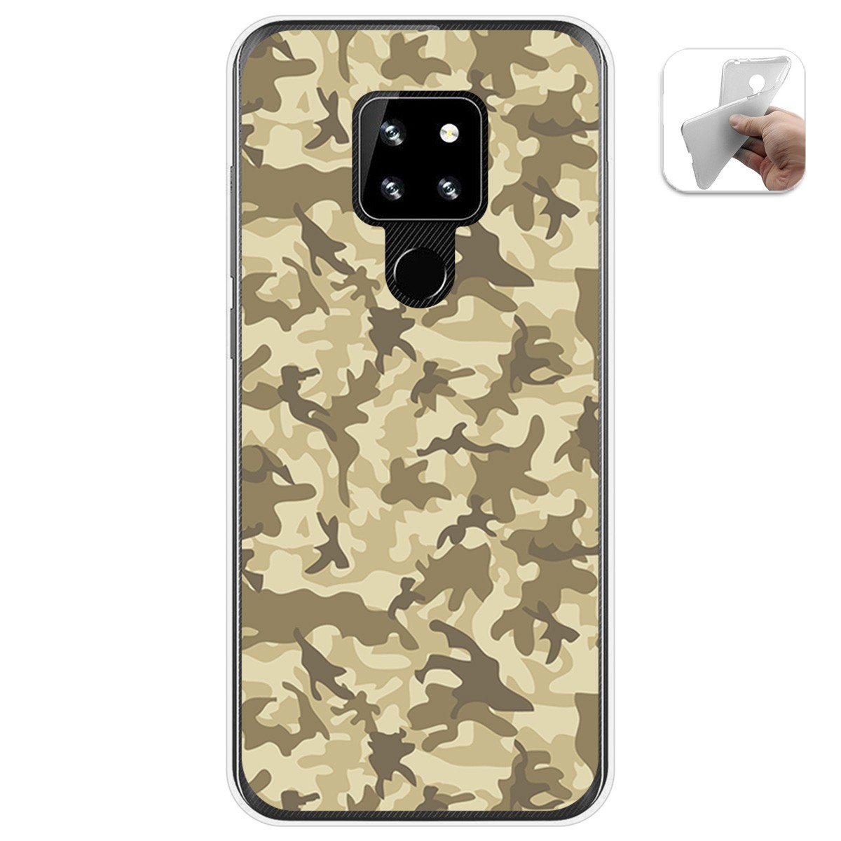 Funda Gel Tpu para Cubot P30 diseño Sand Camuflaje Dibujos