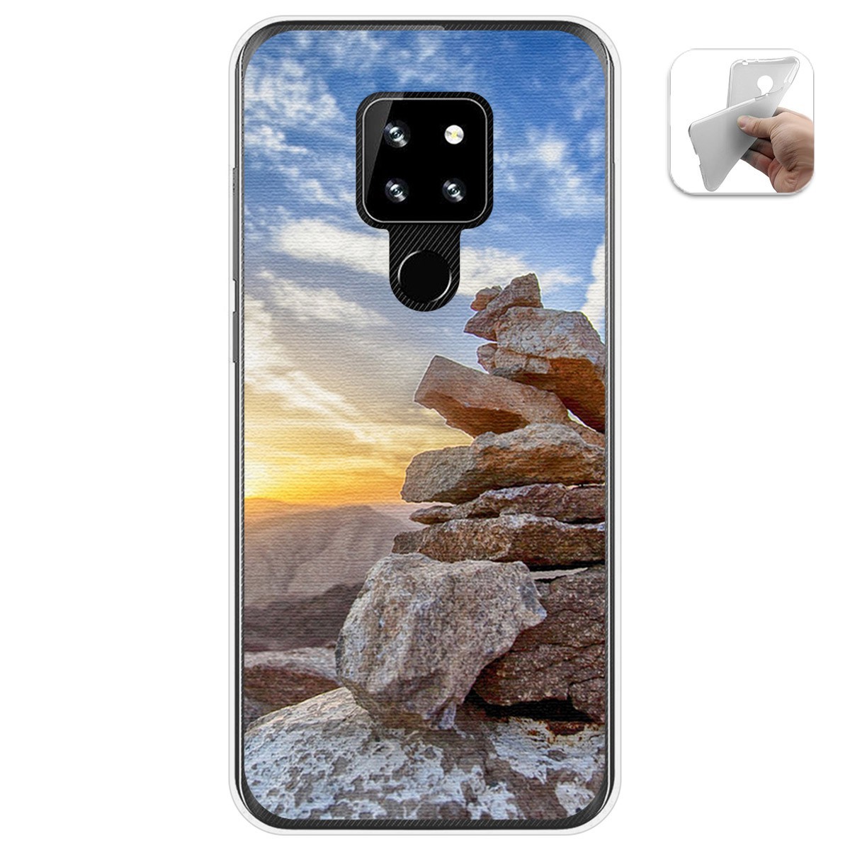 Funda Gel Tpu para Cubot P30 diseño Sunset Dibujos