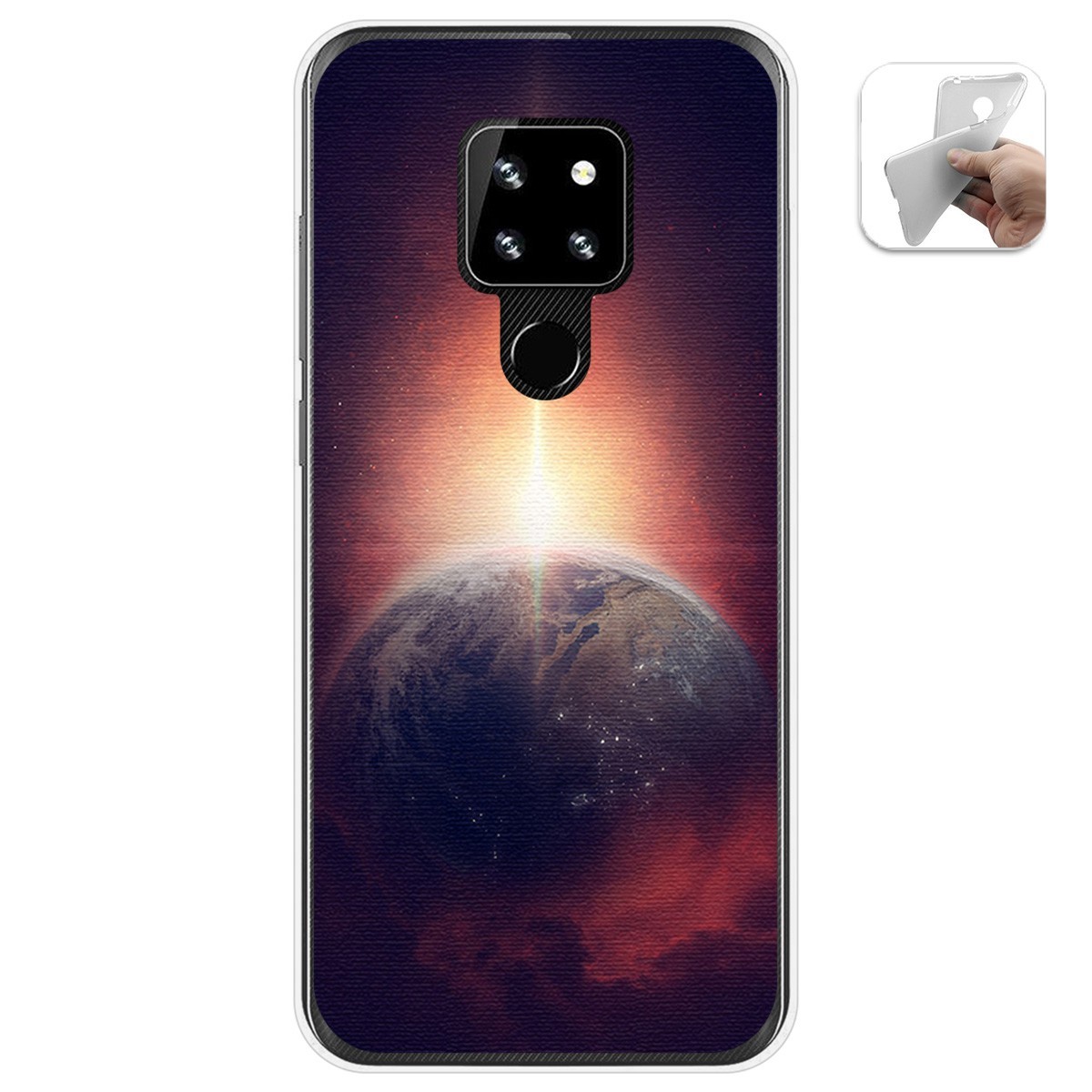 Funda Gel Tpu para Cubot P30 diseño Tierra Dibujos
