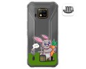Funda Gel Transparente para Doogee S95 Pro diseño Conejo Dibujos