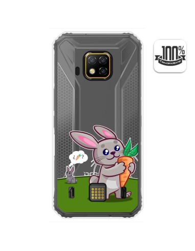 Funda Gel Transparente para Doogee S95 Pro diseño Conejo Dibujos
