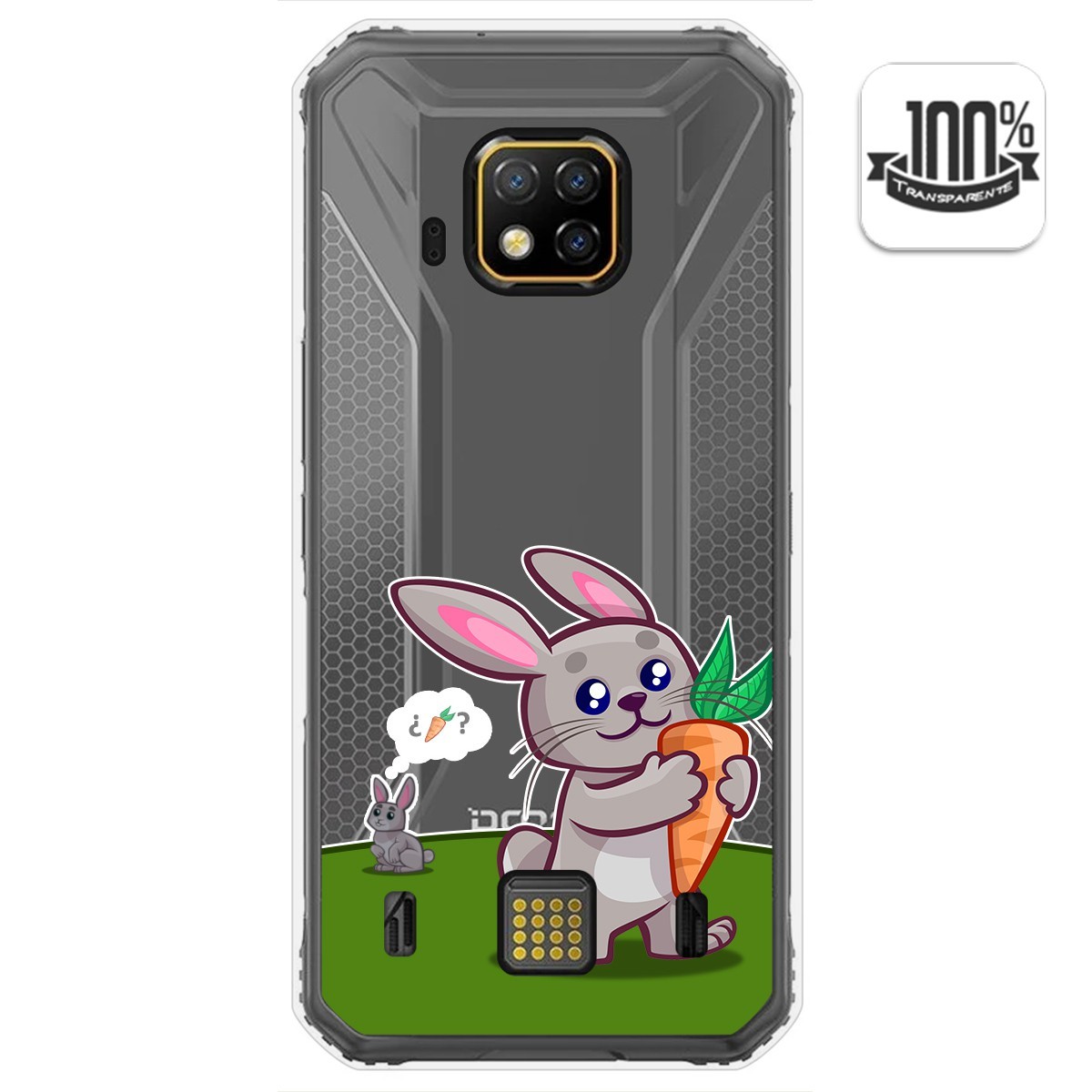 Funda Gel Transparente para Doogee S95 Pro diseño Conejo Dibujos