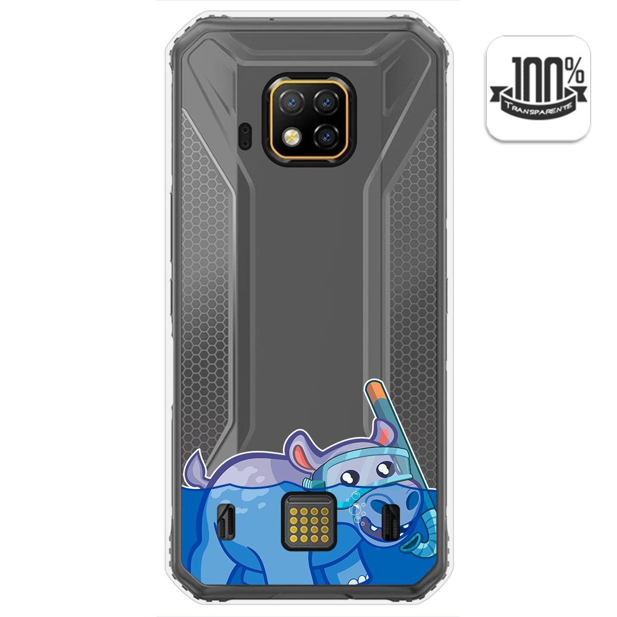 Funda Gel Transparente para Doogee S95 Pro diseño Hipo Dibujos