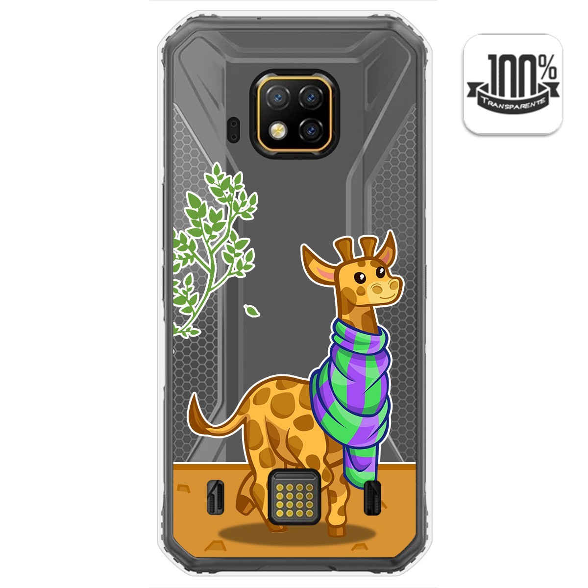 Funda Gel Transparente para Doogee S95 Pro diseño Jirafa Dibujos