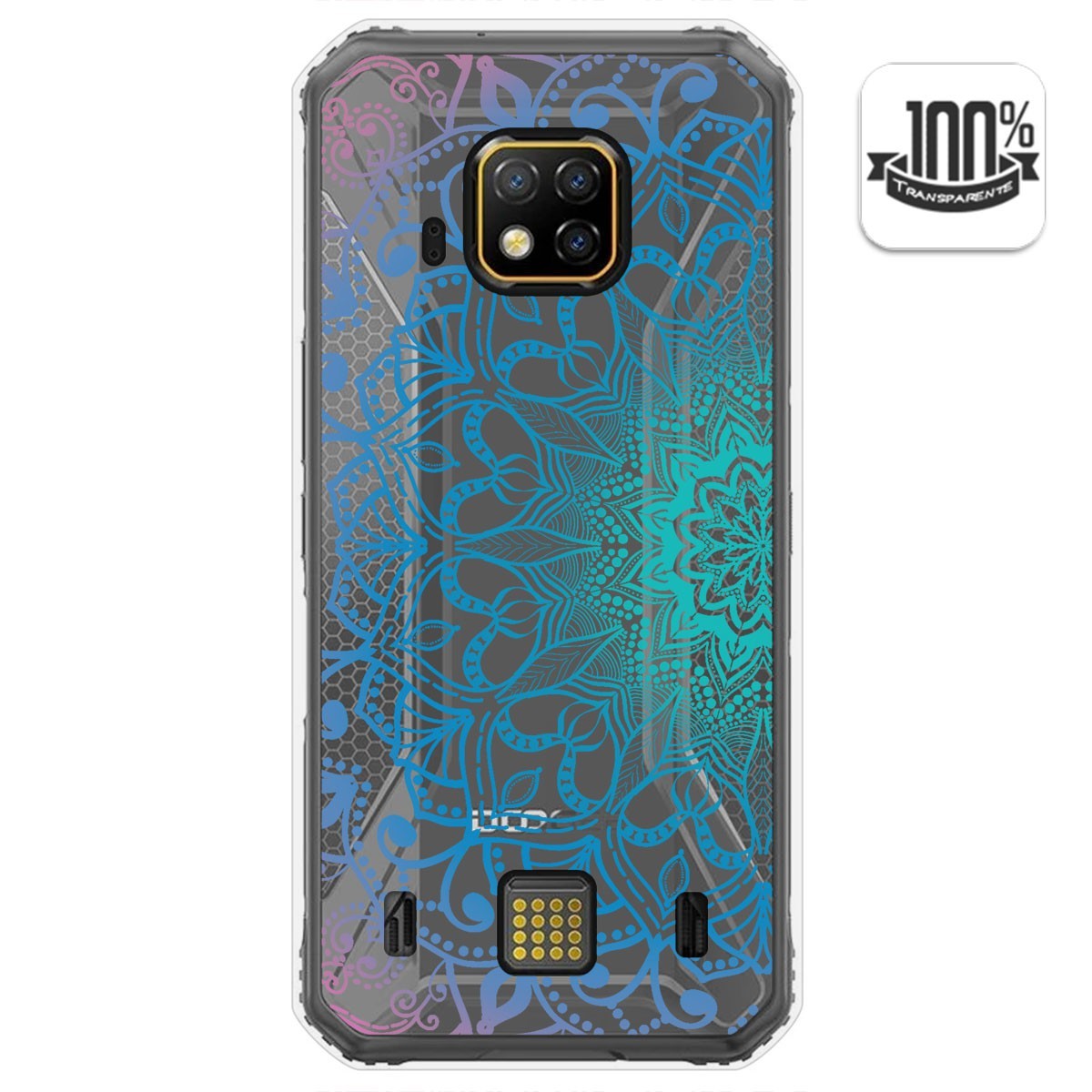 Funda Gel Transparente para Doogee S95 Pro diseño Mandala Dibujos