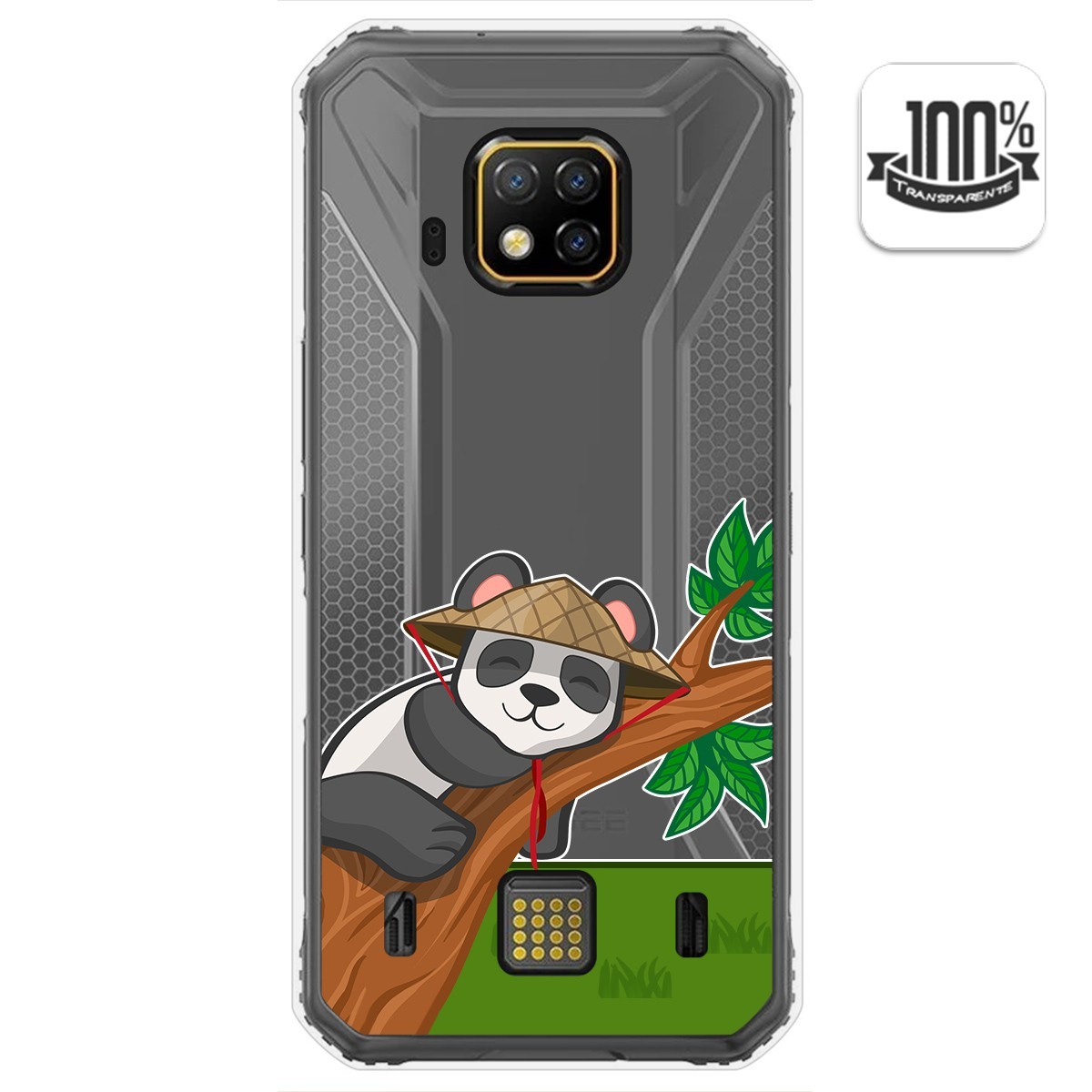 Funda Gel Transparente para Doogee S95 Pro diseño Panda Dibujos