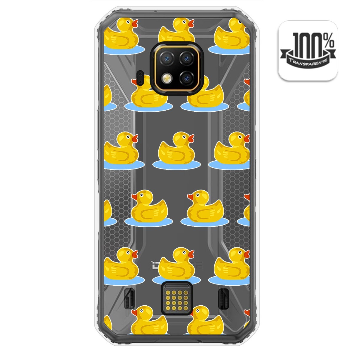 Funda Gel Transparente para Doogee S95 Pro diseño Pato Dibujos