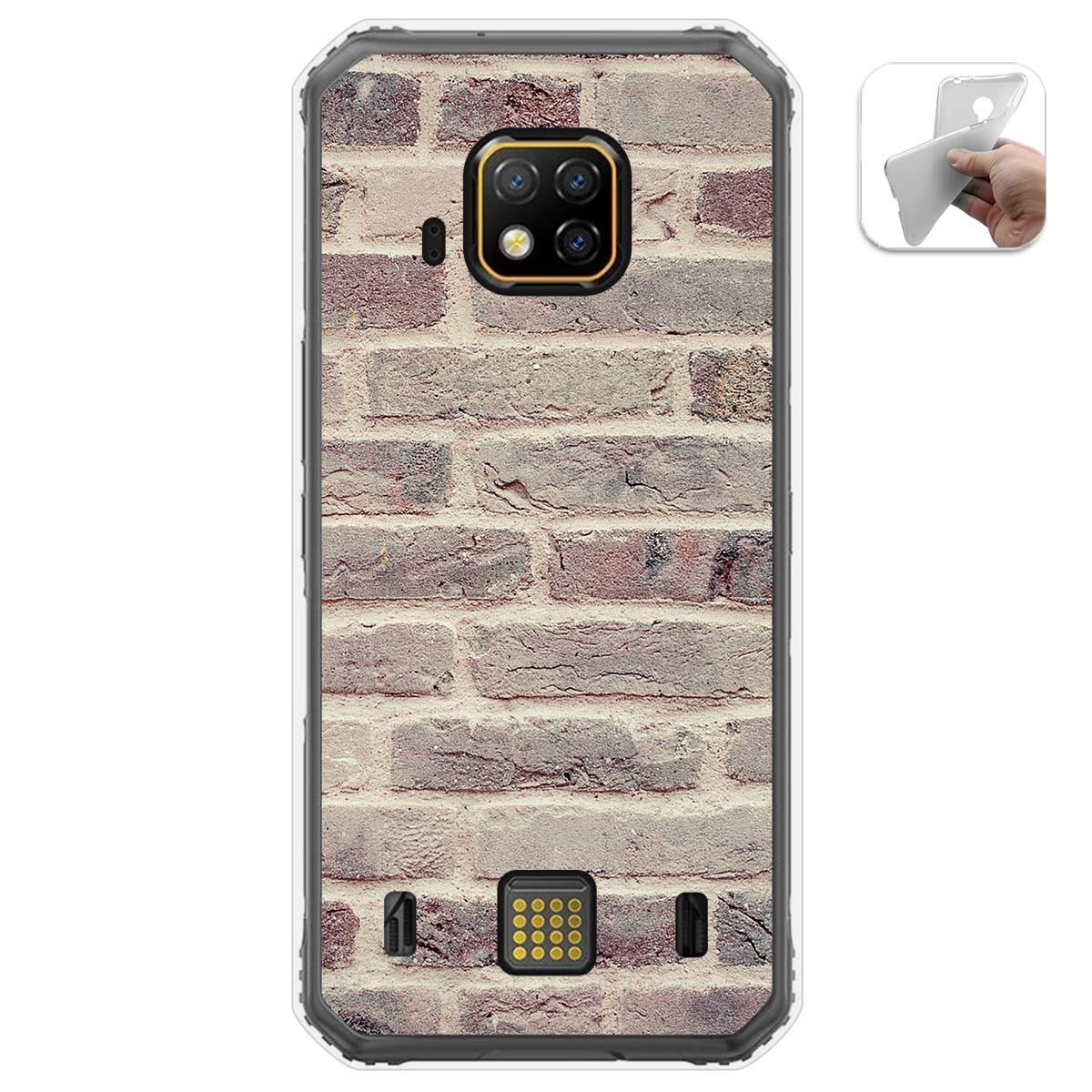 Funda Gel Tpu para Doogee S95 Pro diseño Ladrillo 01 Dibujos