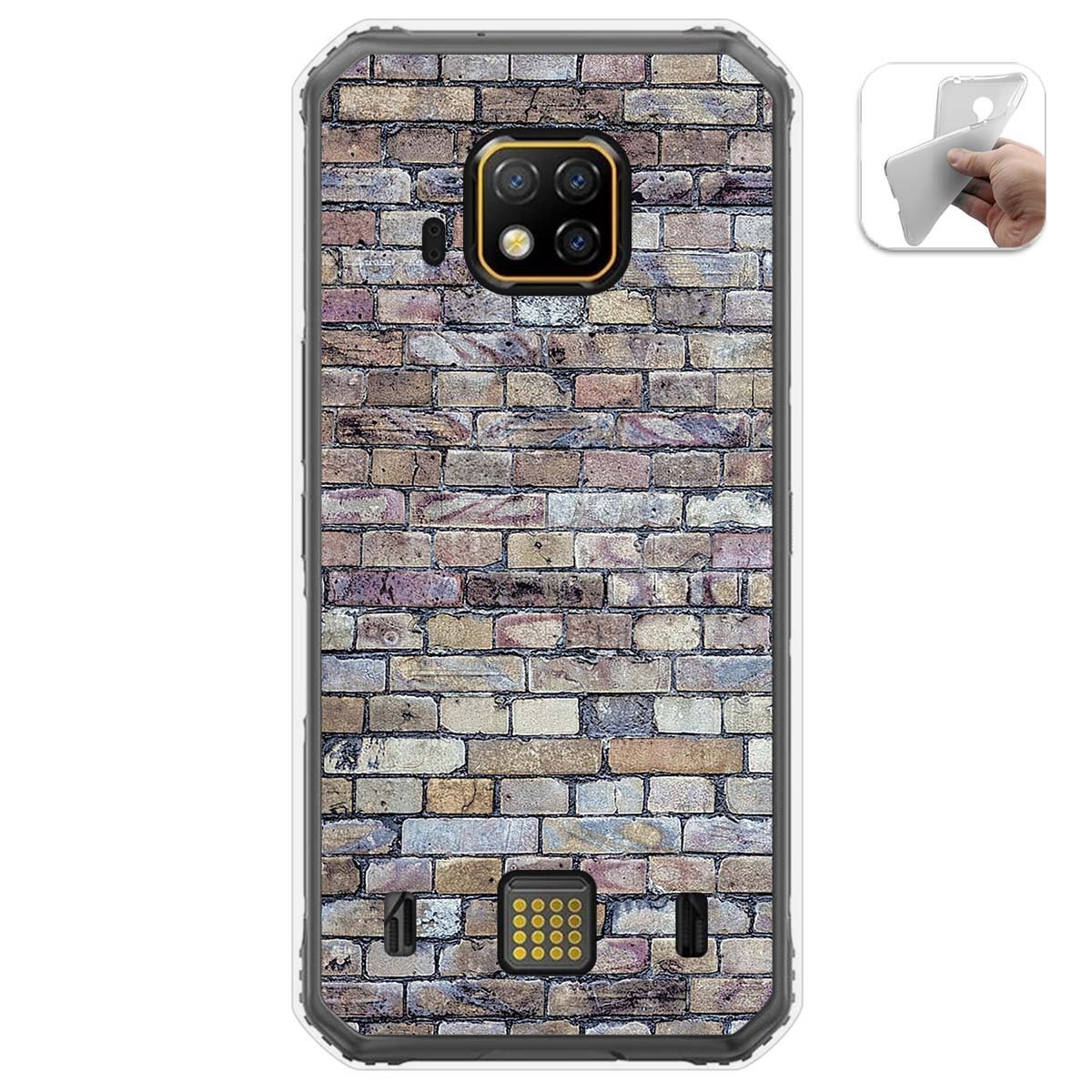 Funda Gel Tpu para Doogee S95 Pro diseño Ladrillo 02 Dibujos