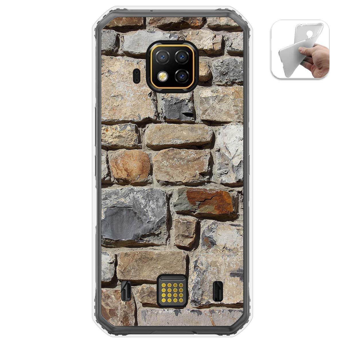 Funda Gel Tpu para Doogee S95 Pro diseño Ladrillo 03 Dibujos