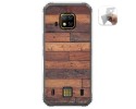 Funda Gel Tpu para Doogee S95 Pro diseño Madera 03 Dibujos