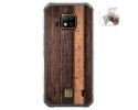 Funda Gel Tpu para Doogee S95 Pro diseño Madera 05 Dibujos