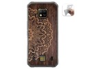 Funda Gel Tpu para Doogee S95 Pro diseño Madera 06 Dibujos
