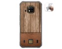 Funda Gel Tpu para Doogee S95 Pro diseño Madera 09 Dibujos