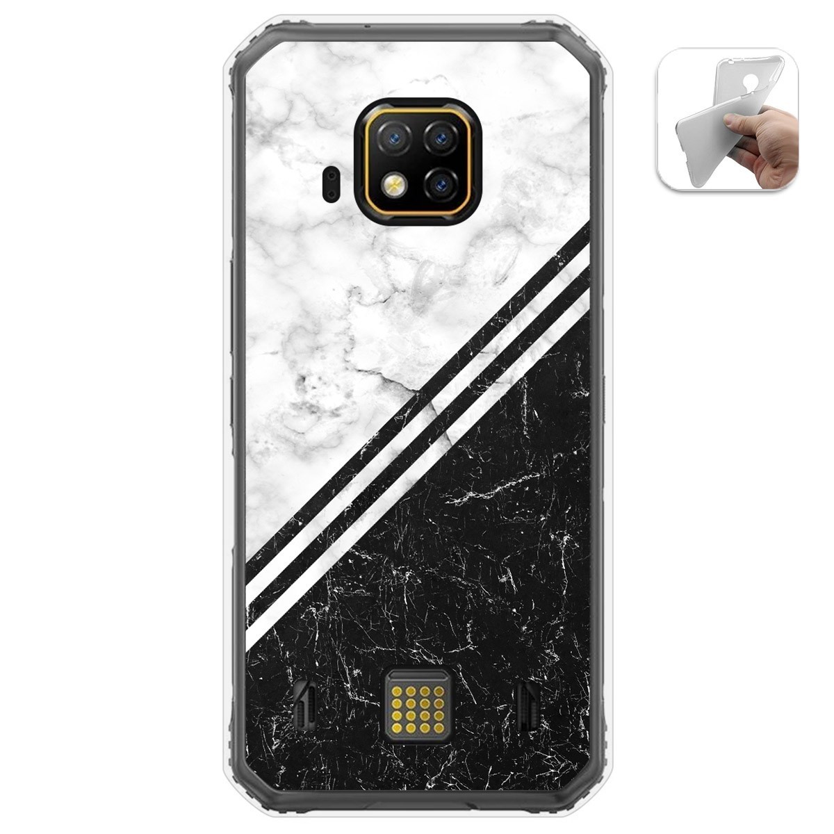 Funda Gel Tpu para Doogee S95 Pro diseño Mármol 01 Dibujos