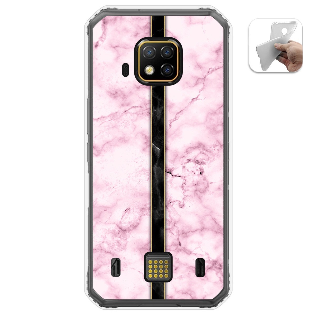 Funda Gel Tpu para Doogee S95 Pro diseño Mármol 04 Dibujos