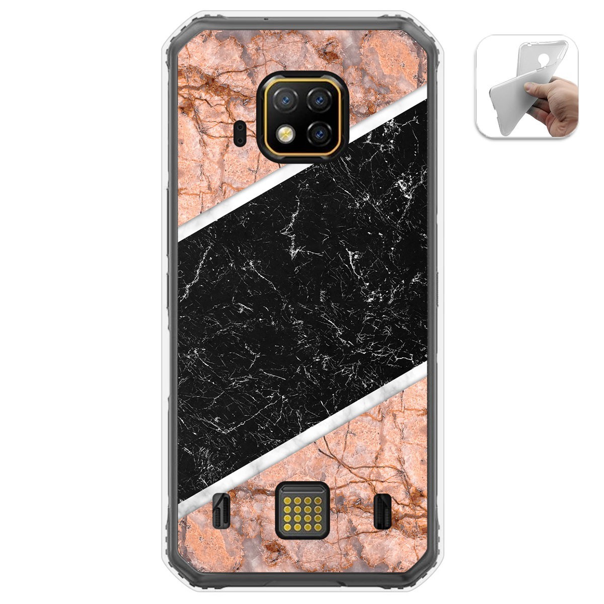 Funda Gel Tpu para Doogee S95 Pro diseño Mármol 07 Dibujos