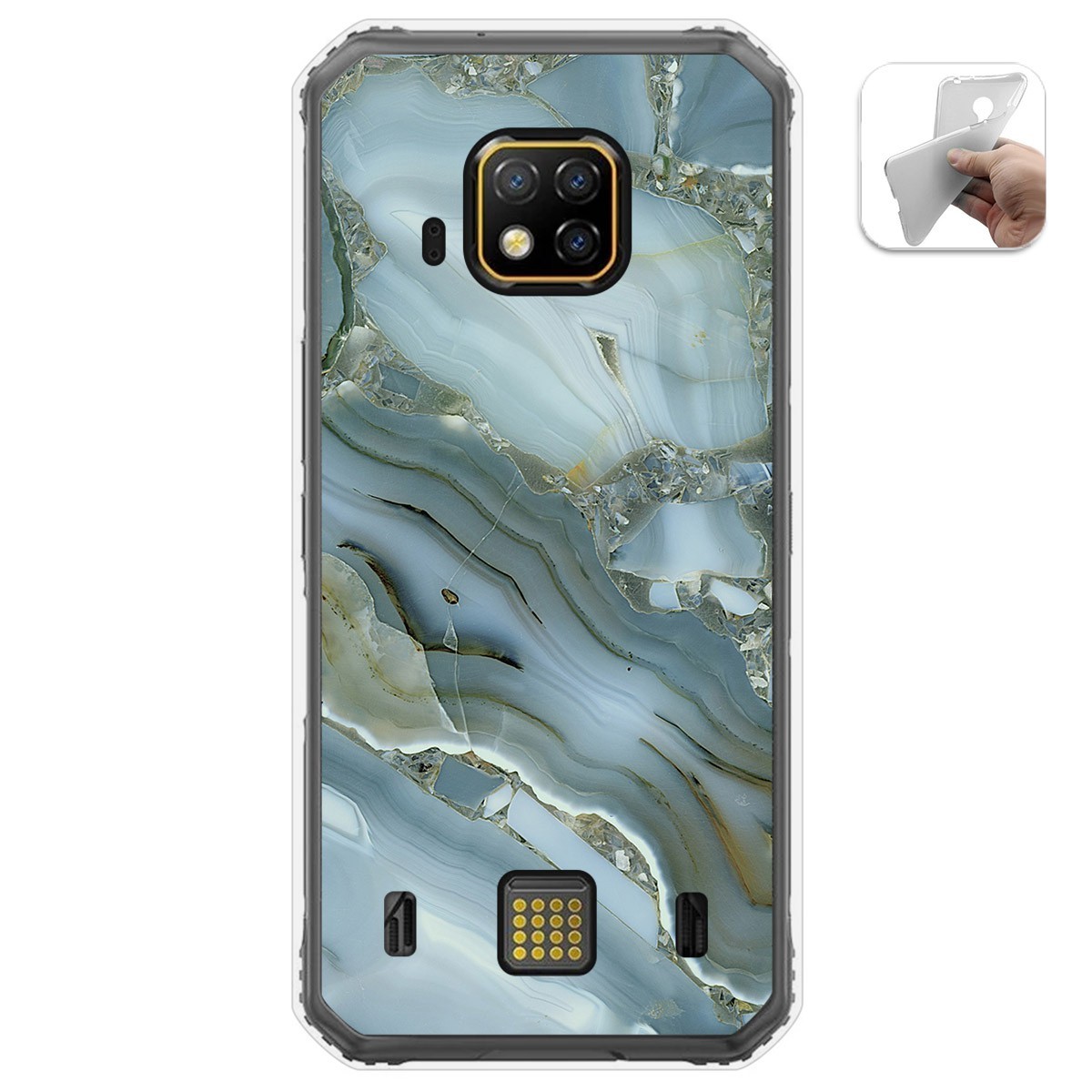Funda Gel Tpu para Doogee S95 Pro diseño Mármol 09 Dibujos